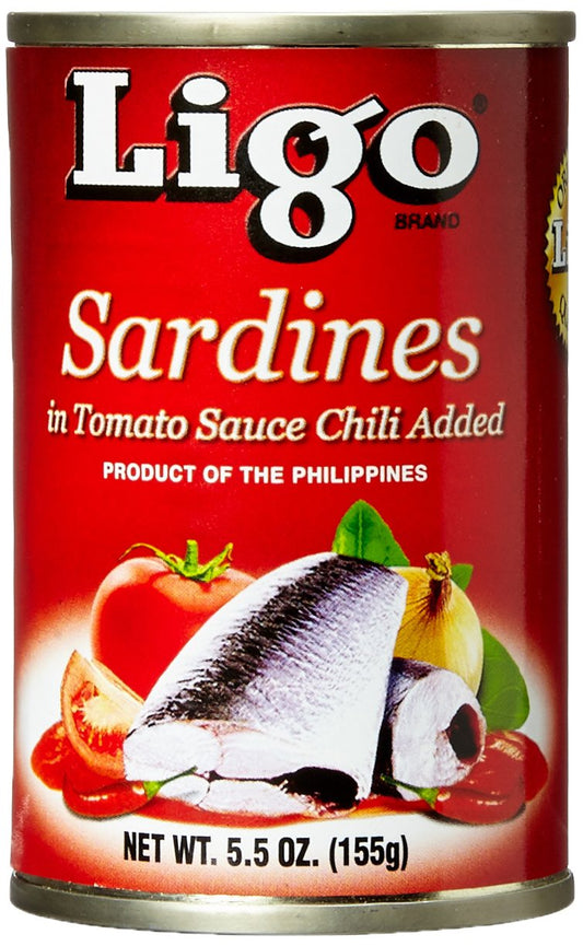 ligo sardines in tomato sauce and chili