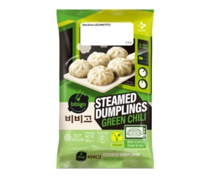 bibigo steamed dumplings green chili