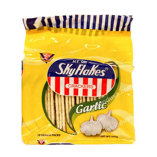 skyflakes crackers garlic flavor