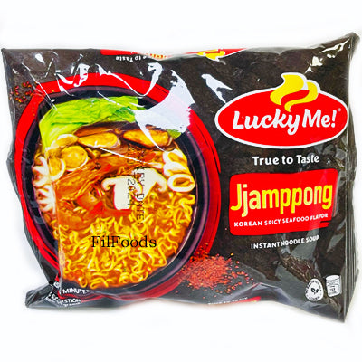 lucky me jjampong korean spicy seafood flavor instant soup