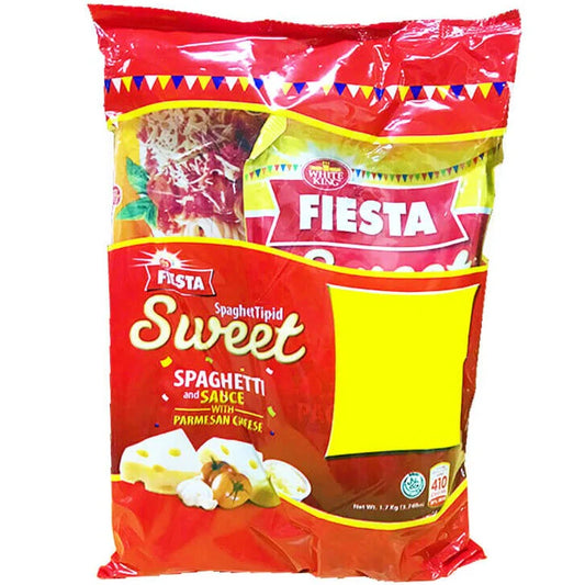 fiesta sweet filipino spaghetti sauce with parmesan pasta combo