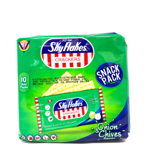 skyflakes crackers chives and onion flavor