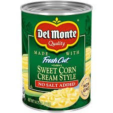 cream style corn del monte